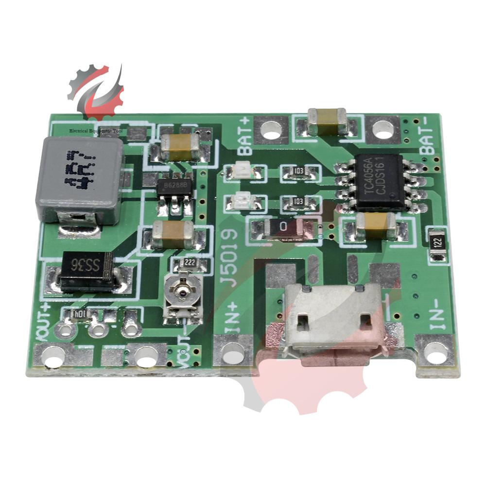 3.7V to 9V 5V 2A Charge Discharge Integrated Step Up Module Adjustable 18650 Lithium Battery Charge Discharge Integrated Module