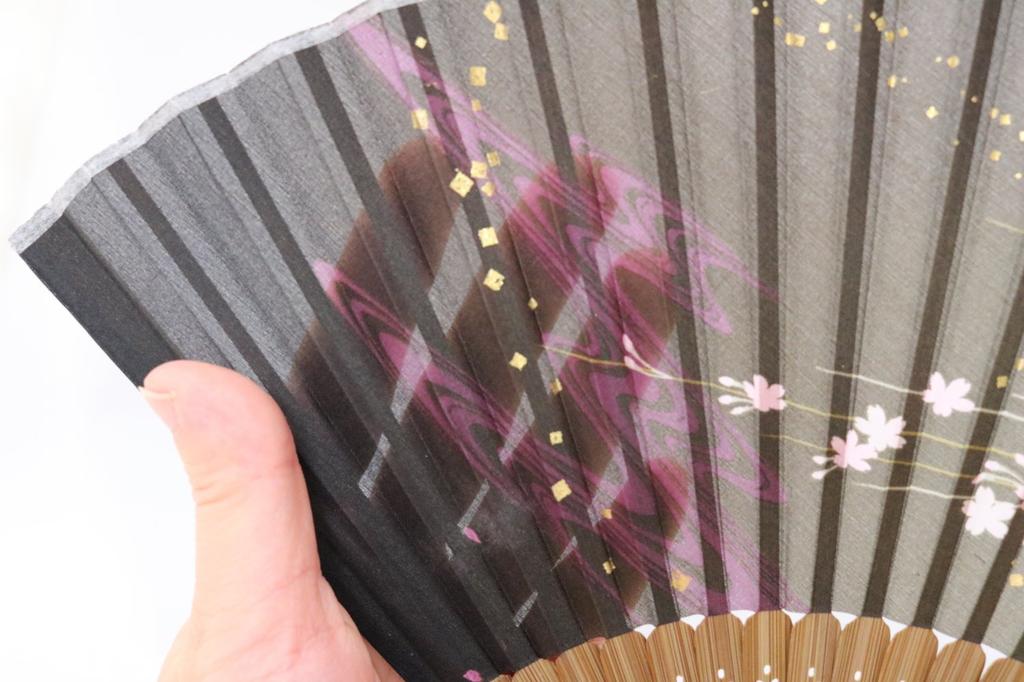 Asahioh Folding Fan Dragon Black 136001