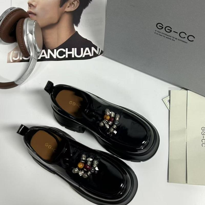 Revival autumn new retro platform women's small leather shoes