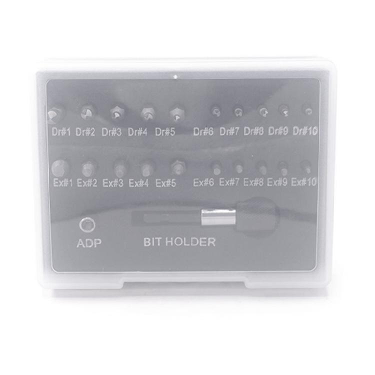 22Pcs Damaged Screw Extractor Kit Disassemble Screws Bolt Stud Slip Teeth