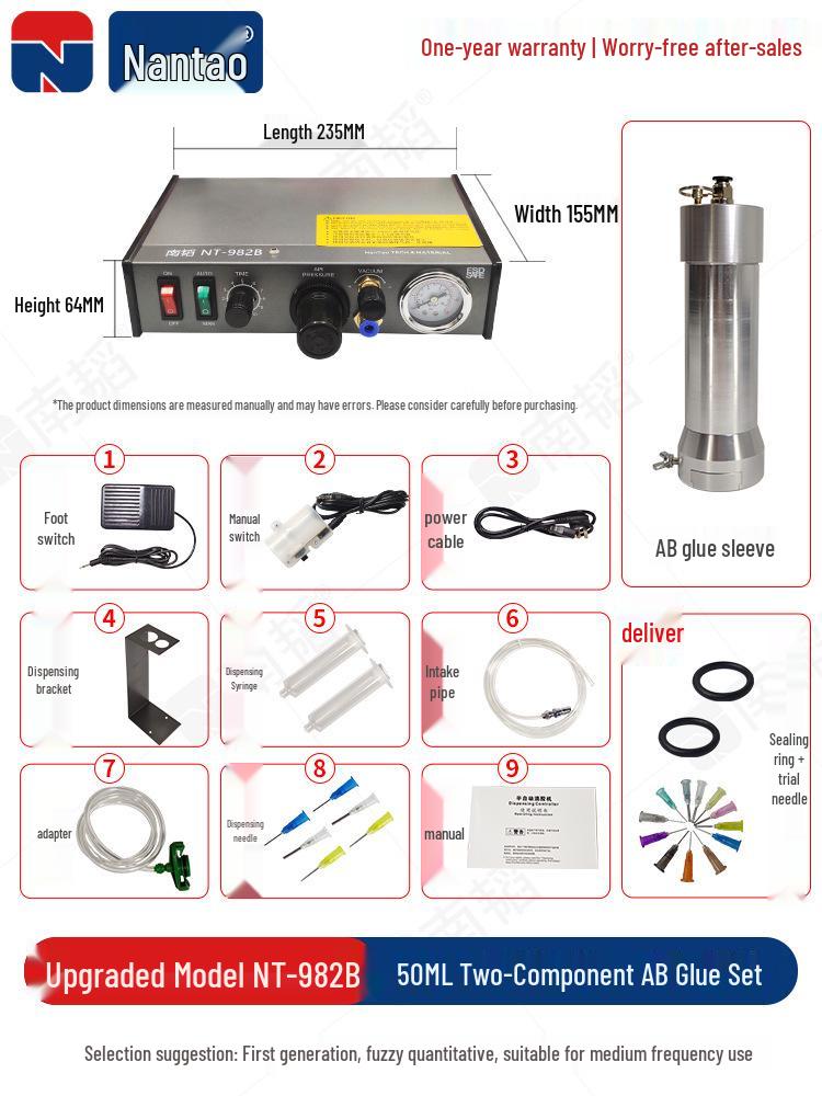 Nan Tao 982 Automatic Pneumatic AB Glue and Silicone Dispensing Machine