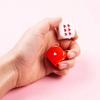 Non-Toxic 12Pcs Date Night Dice For Couples Romantic Game Heart Shaped Valentine Gift For Him Her