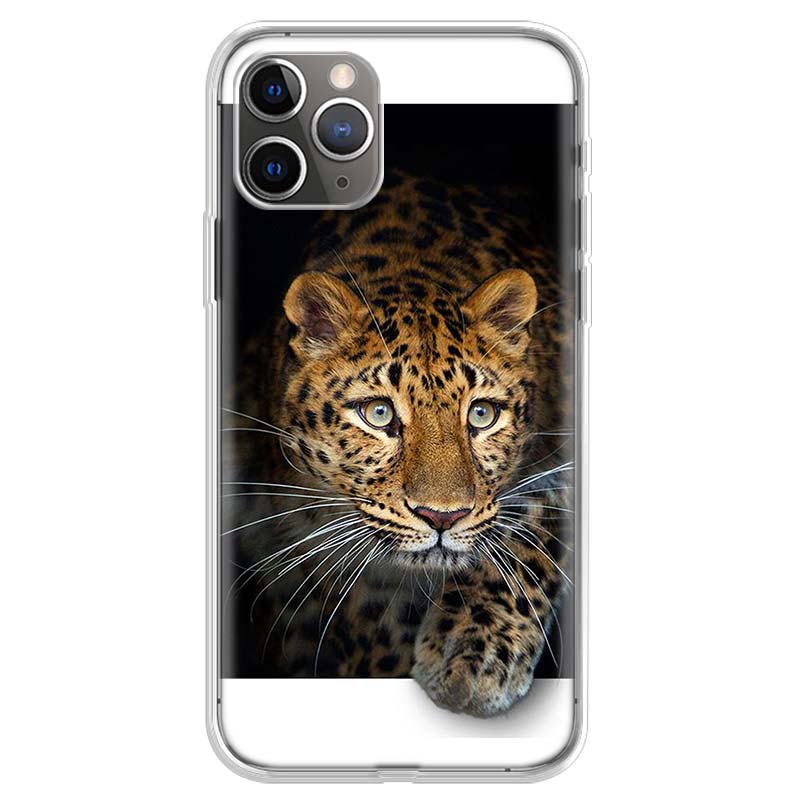 Animal Lions and Cheetahs Phone Case For iPhone 17 Air 11 13 Mini 14 15 Plus 16 12 Pro Max 16E SE 7 8 Pattern Soft TPU Back Cove