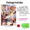 Disney Pearl Art DIY Judy Nick Creative Pearl Style Illustrations | Pearl Gemstone Art for Home Wall Decor Crafts