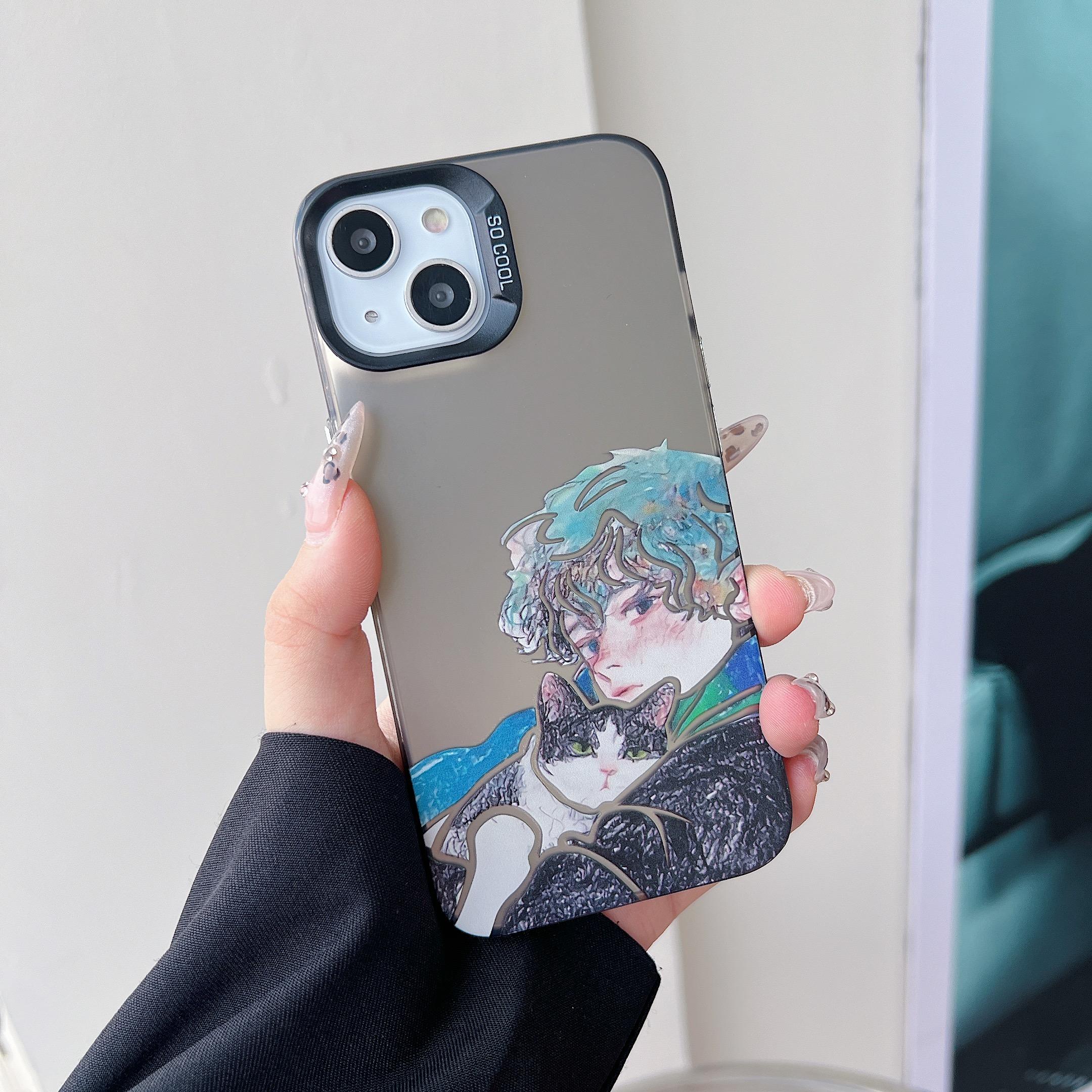 

Силиконовый чехол Laser Boy Dog для Xiaomi Redmi Note 12 11 Samsung A54 A24 A14 Oppo A78 A58 A38 Tecno Spark 10 30C Funda Чехол с рисунком Мягкий TPU бампер iPhone 15