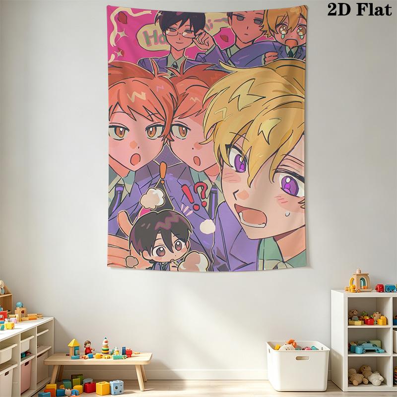Ouran High School Host Club Pattern Home Decor Tapestry, Wall Hanging, Decorative RV Wall Cloth.MGT0918529