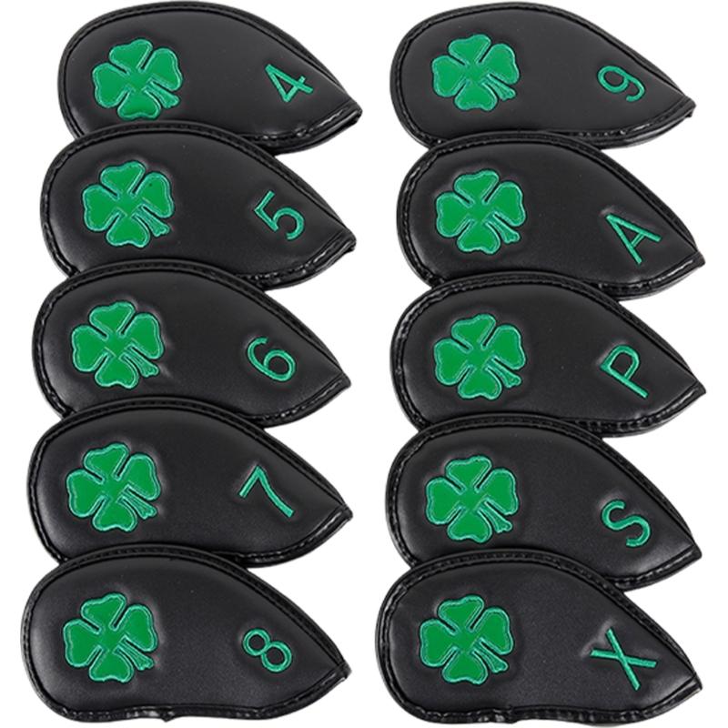 10Pcs PU Leather Iron and Wedges Golfs Club Head Cover Golfs Iron Headcover Protective Cover To Protect Your Golfs Clubs