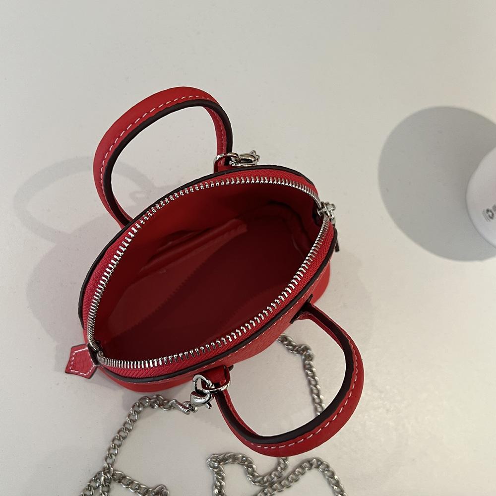 2025 Super Mini Women Crossbody Bags Genuine Leather Handbag Small Chains Shoulder Bag For Ladies First Layer Of Cowhide Shell Bag