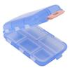 Medicine Box Medicine Case Plastic Waterproof 10 Compartments Buckle Lock Weekly Portable Medicine Container