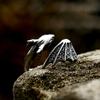 BEIER 2022 New Fashion Dragon Ring Pterosaurs Sword Ring Flying Dragon With Wings For Men Women