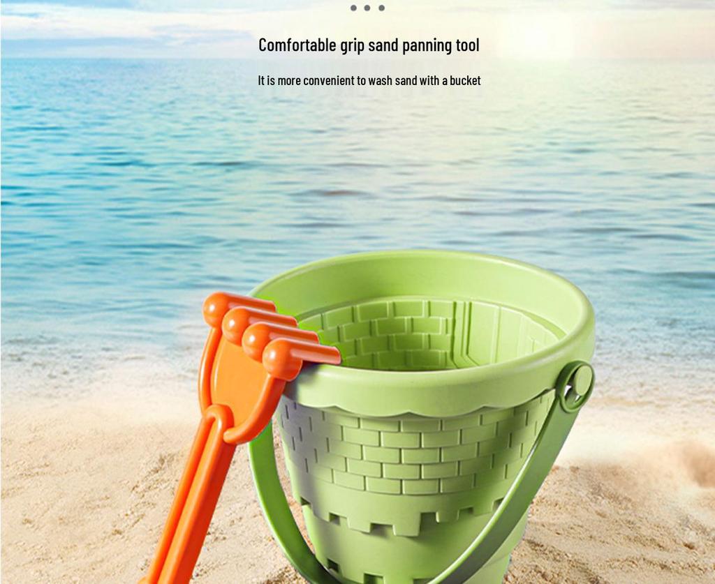 Kids' Beach Sand Toy Set: Car, Shovel, Hourglass, Bucket & More