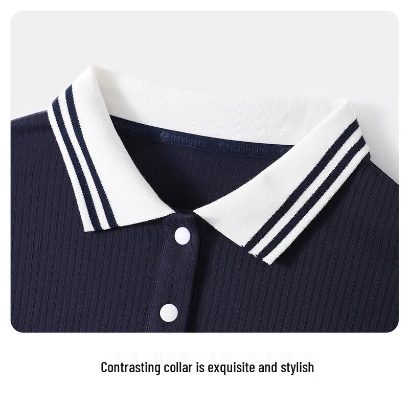 Navigare Girls' Long-Sleeve POLO Shirt