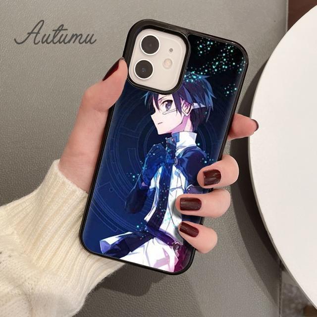 Pouzdro na telefon Sword Art Online SAO anime pro iPhone 11 12 13 14 Pro Max mini XR XS SE 2020 6S 7 8 Plus Samsung Galaxy S21 S22 Kryt