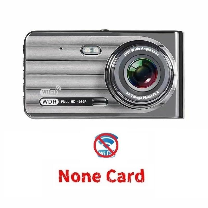 

4,0-дюймовый автомобильный видеорегистратор высокой четкости с беспроводным подключением по Wi-Fi для мобильного телефона, автомобиль с двумя объективами и двойной записью 【No Wifi】1 Lens