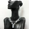 Elegant Water Drop Zircon Earrings for Women - Classic Bridal Wedding Jewelry
