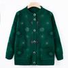 Early Autumn Mother New Knitted Sweater Jacket Middle Old Grandmother Sweater Cardigan Autumn Top Old Man Clothes
