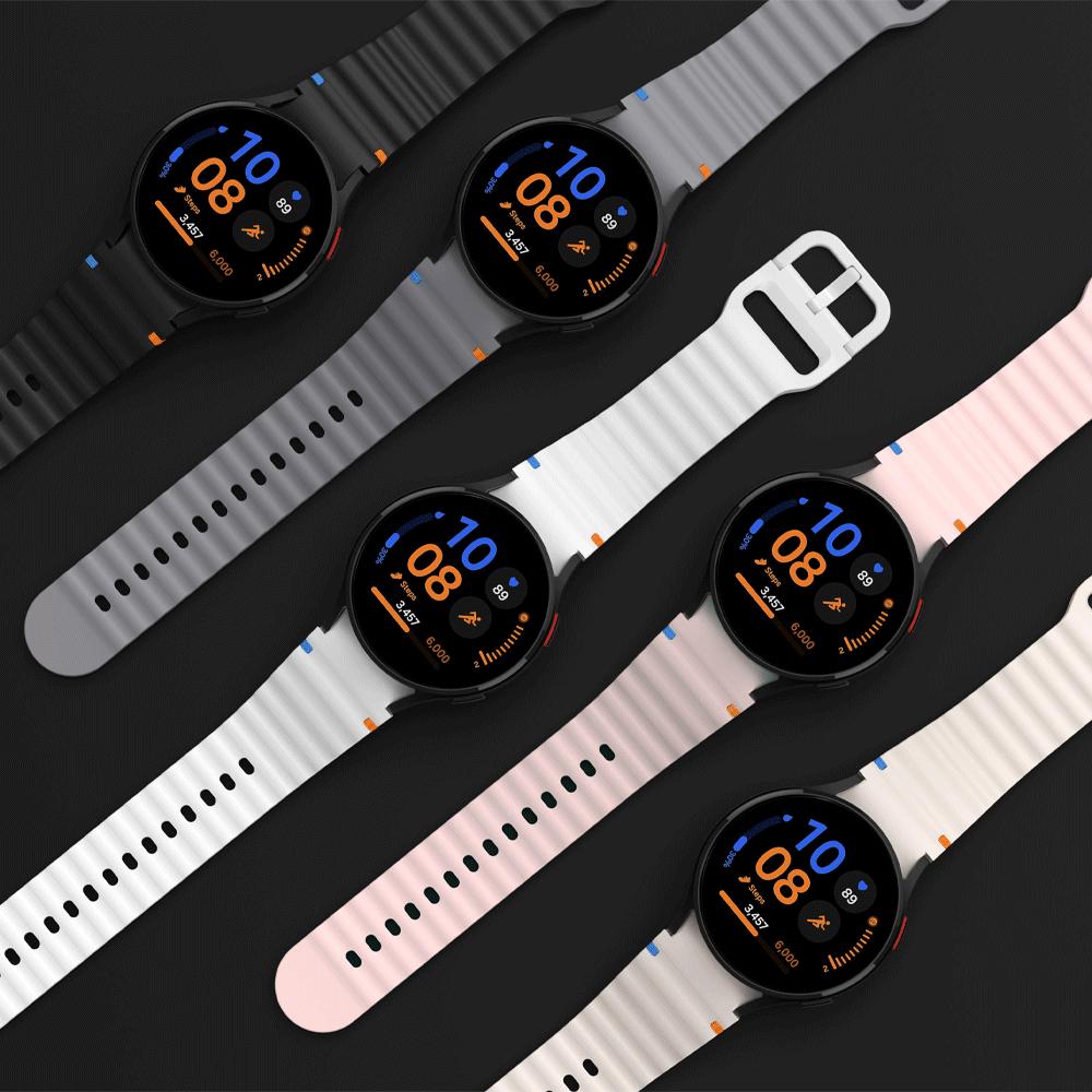 Original Silicone Strap for Samsung Galaxy Watch 7 44mm 40mm FE belt Bracelet Galaxy Watch 4 6 Classic 5 pro band 43mm 47mm 45mm