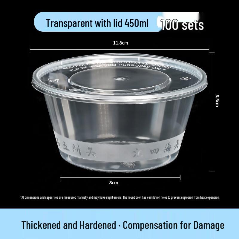 

Disposable Round PP Food Containers with Lids