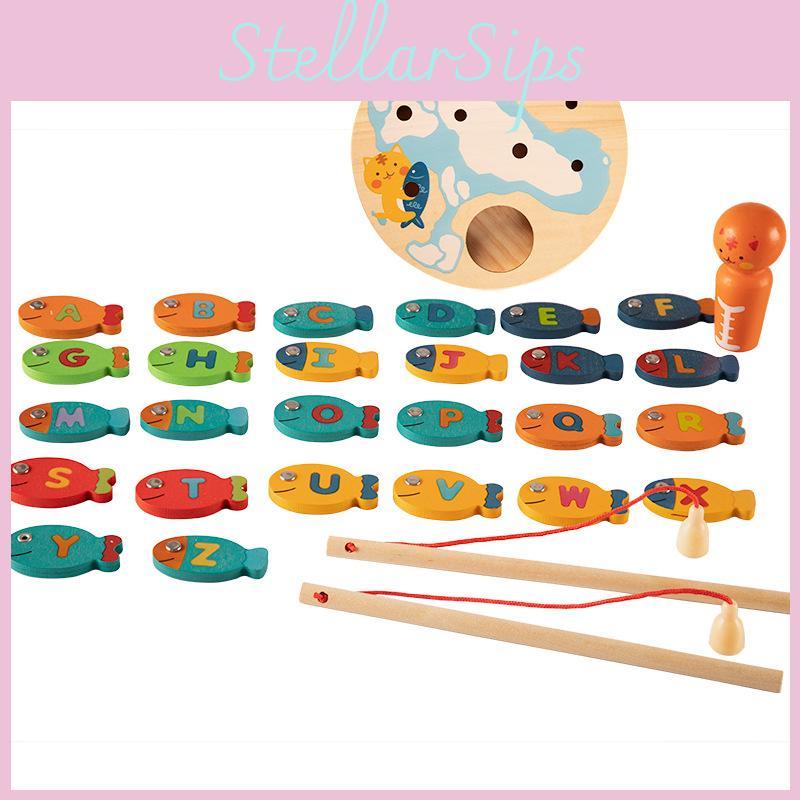 Fishing Kids Wooden Toy With Bright Colors For Developmental Fun And Education
