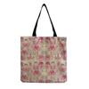 Damen Vintage Leinen-Tragetasche - Große Kapazität Krankenschwester-Print Schulter-Handtasche für Freizeit & Lebensmitteleinkauf KTB