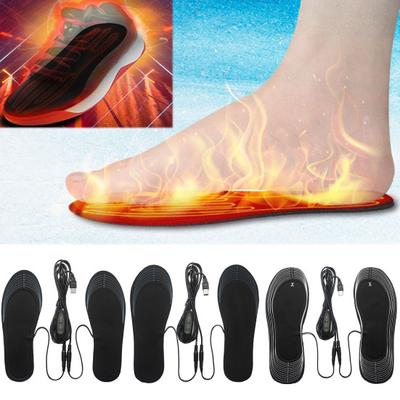 USB vyhrievaná stielka na zimu Vložka s nastaviteľnou teplotou na zahrievanie chodidiel 3-úrovňové vyhrievacie vložky Vyhrievané vložky do topánok