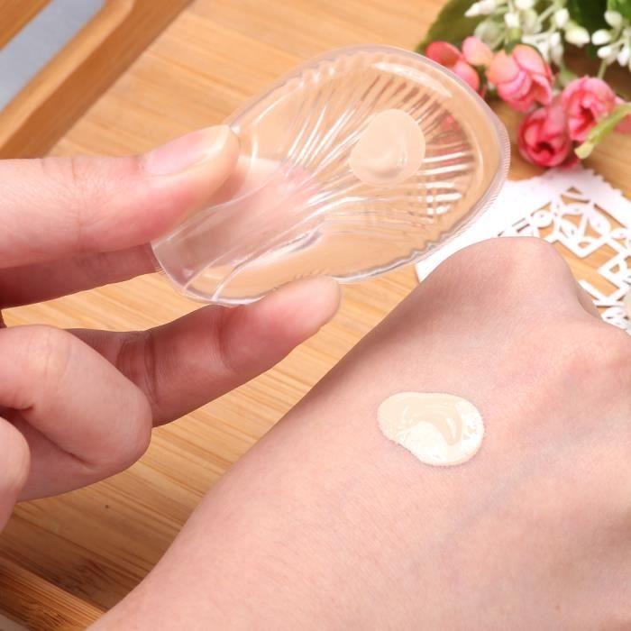 

Applicateur cosmétiques pouf silicone transparent maquillage éponge doux maquillage
