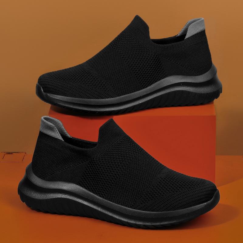Scarpe Uomo E Donna Con Strappo, Nere, Taglia 39/245mm. Suola Antiscivolo, Soletta In Memory Foam Rimovibile E Cuscino D'aria TPU. Ideali Per Diabetici, Edema E Piedi Sensibili.
