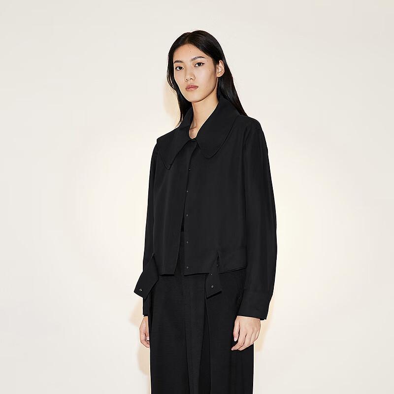 

LESS 2023 Весенняя Мода Лацкан Свободная Короткая Куртка S