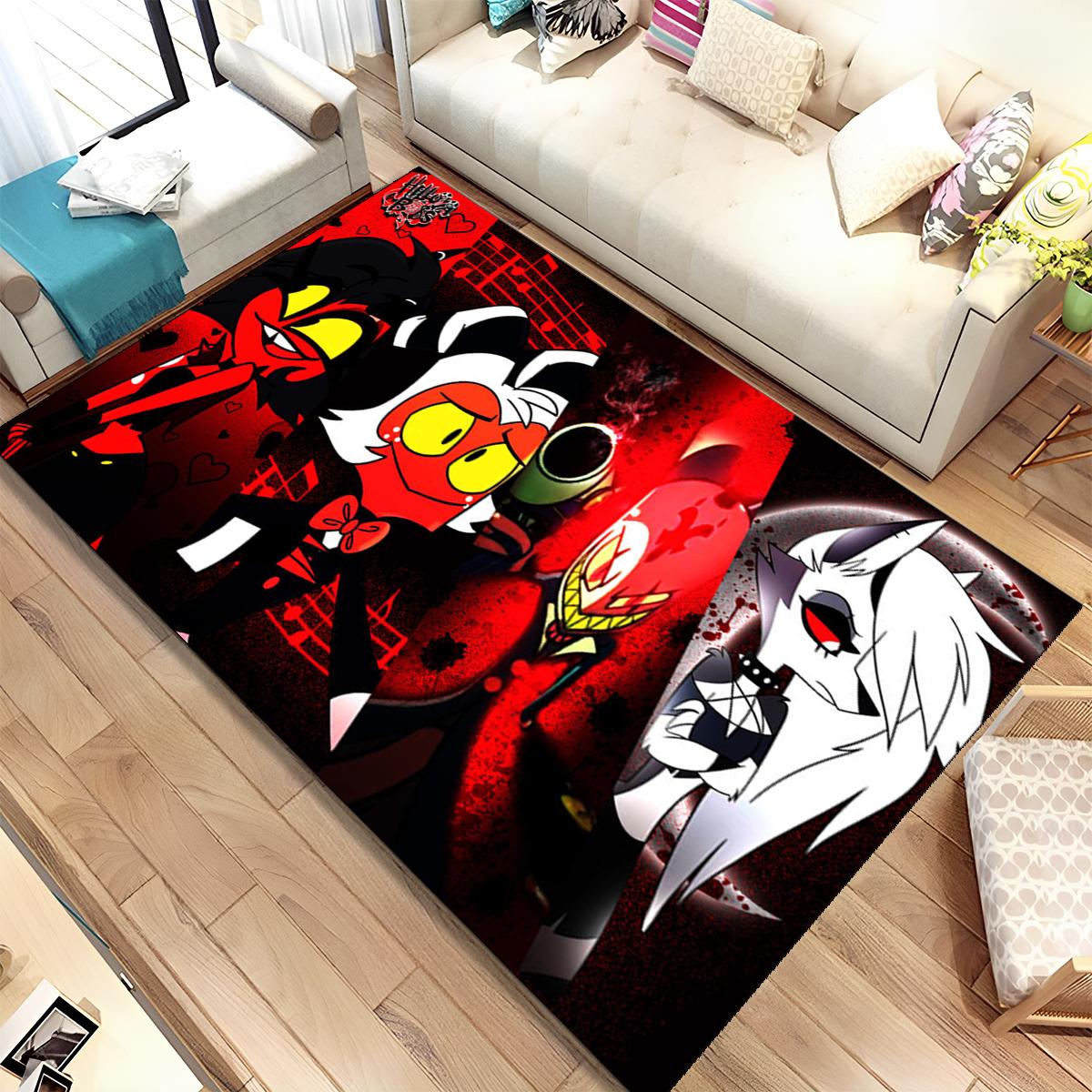 

Helluva Boss Blitzo Мультфільм для дорослих, килимок для дому, вітальня, спальня, диван, килимок, нековзкий килимок 60x90cm(23x35in)