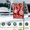 Christmas Tree WELCOMEGarden Flag 12x18 Inch Double Sided for Courtyard Outdoor Welcome Flag Decoration (Excluding Flagpole)