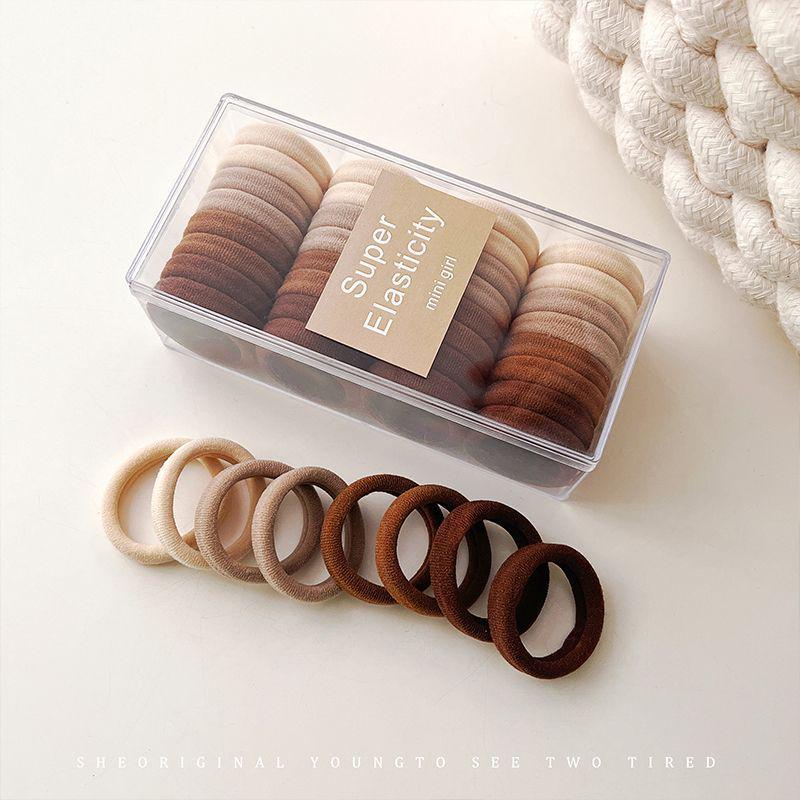 

Високоеластична безшовна чорна гумка для волосся: Зручні, Товсті, Легкі у використанні для Жіночих Високих Хвостів