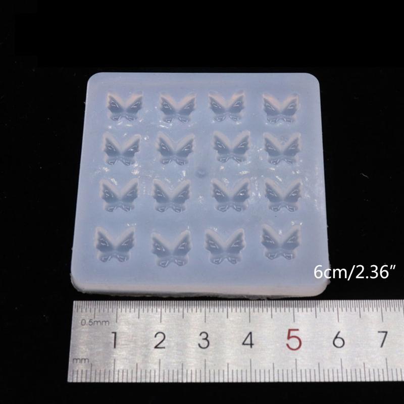 DIY Small for Butterfly Shape Hairpin Silicone Epoxy Mold DIY Keychain Pendant Jewelry Crafting Mould for Valentine Gift