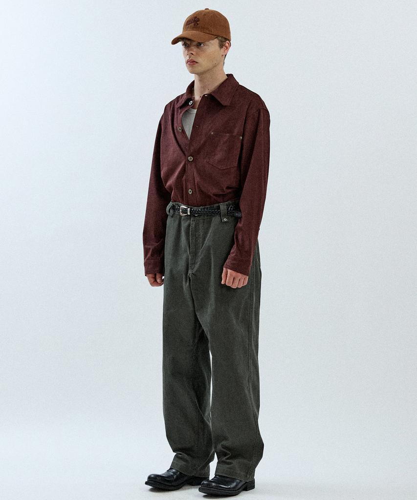 Pilpeu Cotton Chinol Washed Pants 6(Khaki)