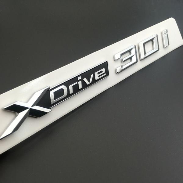 ABS Chrome Car XDrive Emblem Trim Sticker X Drive 20i 25i 28i 30i 35i 40i 48i 50i For X1 X3 X4 X5 X6
