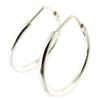Les Trésors De Lily [P1681] - Silver 'Simplicity' Hoop Earrings - 20 Mm 2 Mm