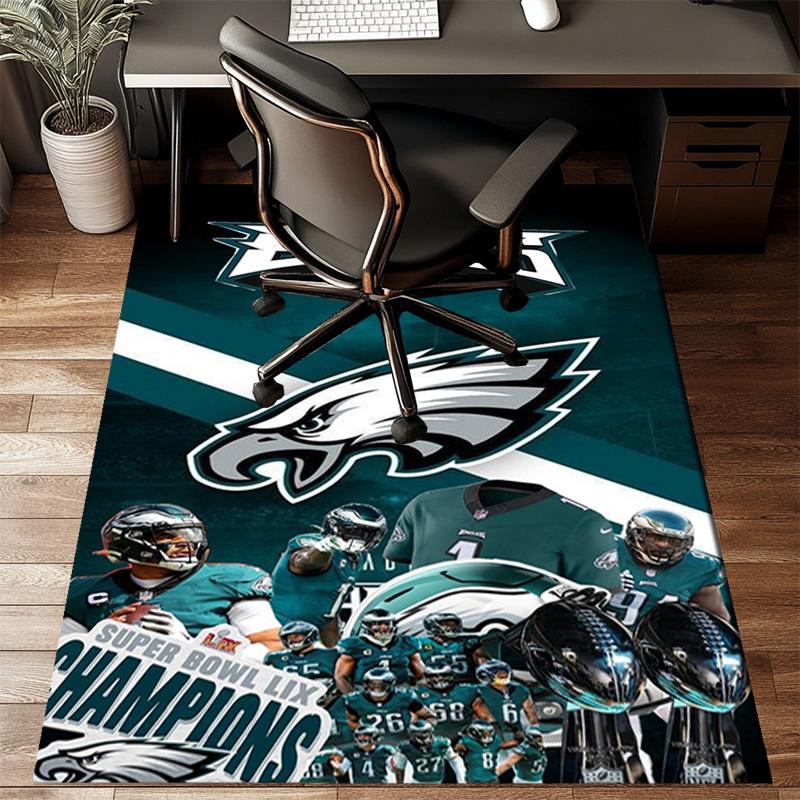 Philadelphia Eagles Rug Game Carpet, Floor Mat for Bedroom Living Room Entryway Rug, Home Decor Idea Gift for Christmas birthday