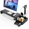 Multifunctional Monitor Riser with USB Ports and LED Lighting