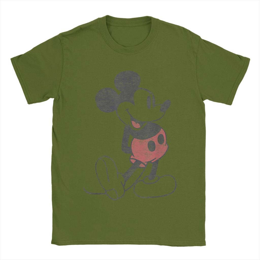 Streetwear T Shirt Mickey Friends Mickey Mouse Vintage Portrait Cotton T-Shirts  Hippie Tshirt for Male Summer Short Sleeve Tops
