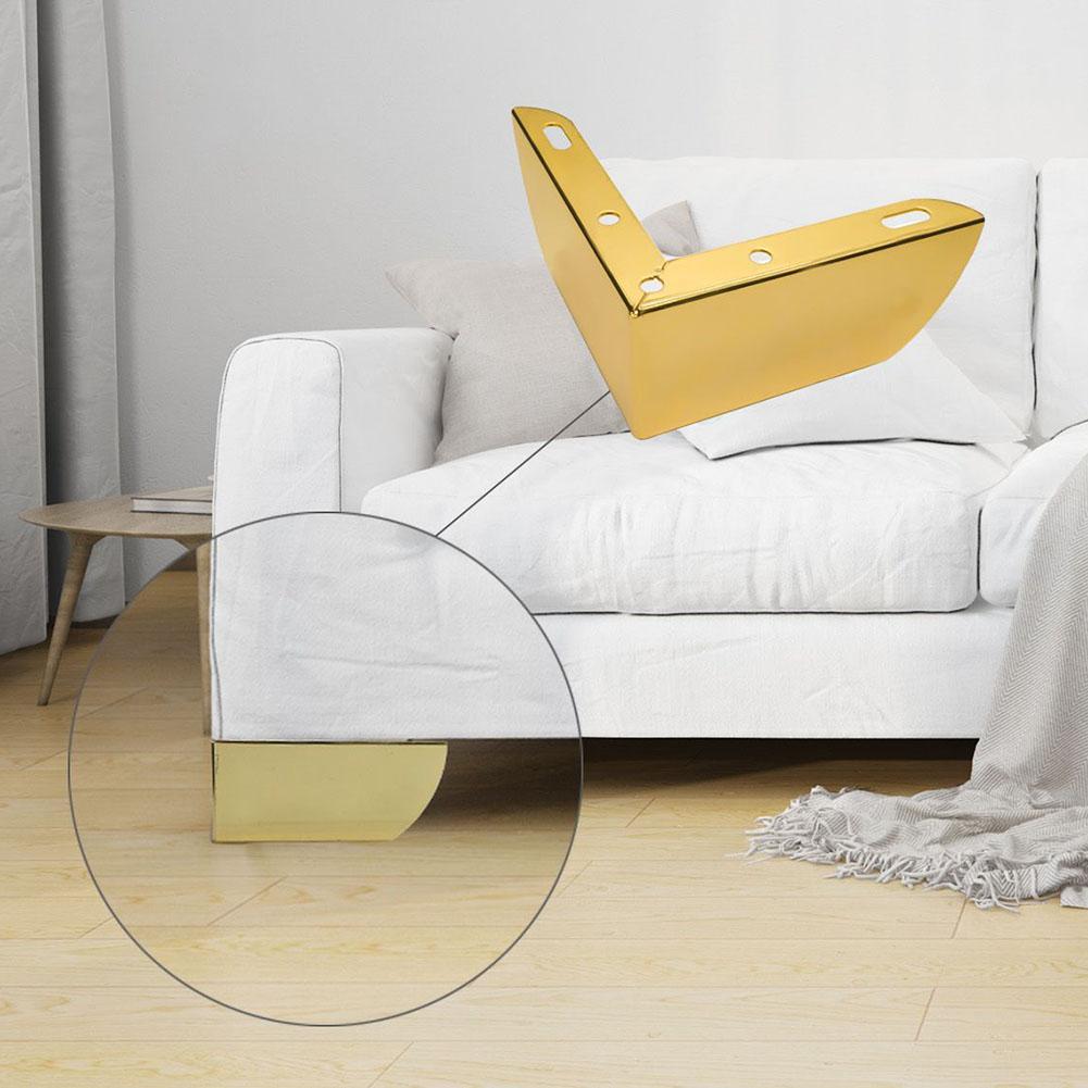 4PCS Simple L-Shaped 2-In-1 Furniture Leg Bedside Table Support Leg for Sofas Beds Tables Hardware Furniture Accessories