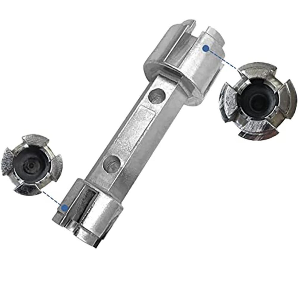 Tub Drain Remover Wrench Dual Ended Drain Wrench Tool Zinc Alloy Wrench for Bathroom