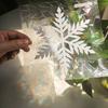 Xc1529 Simple Wind Colorful Snowflake Pattern Electrostatic Glass Window Sticker Double-Sided Visual Decoration Electrostatic Sticker