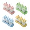 6Pcs Ice Cream Mold Plastic Popsicle Maker for Homemade Fruit Ice Cream Yogurt Popsicles Chocolate Pudding Molds for Children