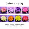 18cm Colorful Artificial Lotus Fake Floating Water Lily Flower Lotus Lifelike Micro Landscape Pond Plants Garden Pool Decor