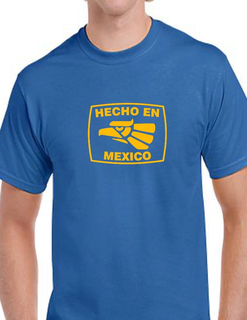 Hecho en Mexico Eagle Logo Funny T-Shirt Made Mexican Pride Latino All Colors S