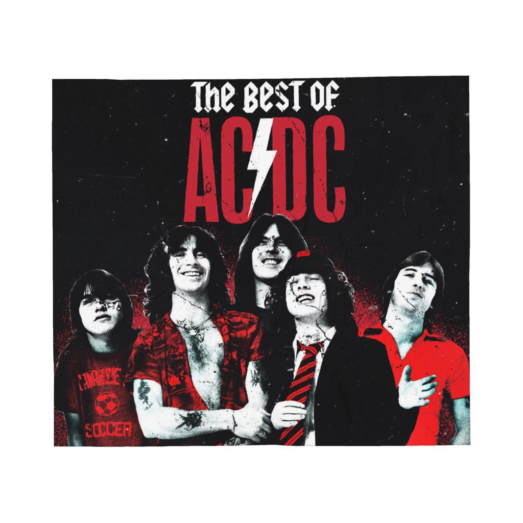 AC DC Heavy Metal Band Blankets Flannel Autumn/Winter  Portable Lightweight Throw Blankets for Sofa Car Bedspread