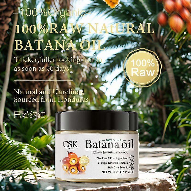 Batana Oil for Hair Growth, 100% Natural Batana Oil Nourishes Damaged Hair, Organic Batana Oil Prevent Hair Loss & Enhances Hair Thickness Smooth Soft
