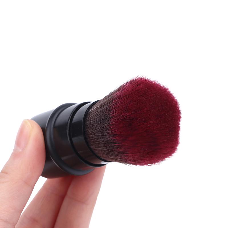 Retractable Single Blush Brush Loose Powder & Setting Brush With Cover, Portable Multi-Functional Makeup Tool