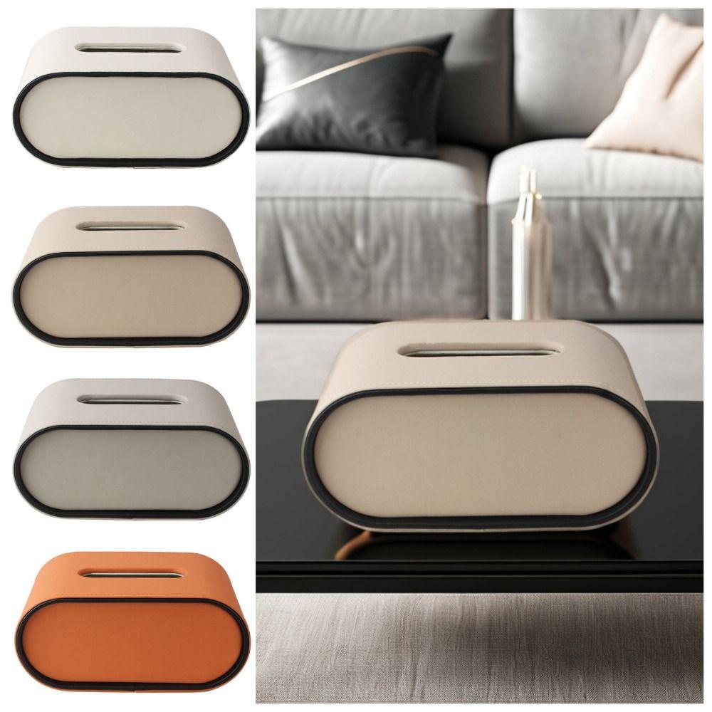 Multi-functional Paper Towel Box Leather Paper Towel Dispenser Napkin Storage Case  Car