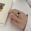 copper plated Ring for Women Girl Gift Blace Stone Crystal Glaze Retro Punk Open Jewellery Dropship High Quality