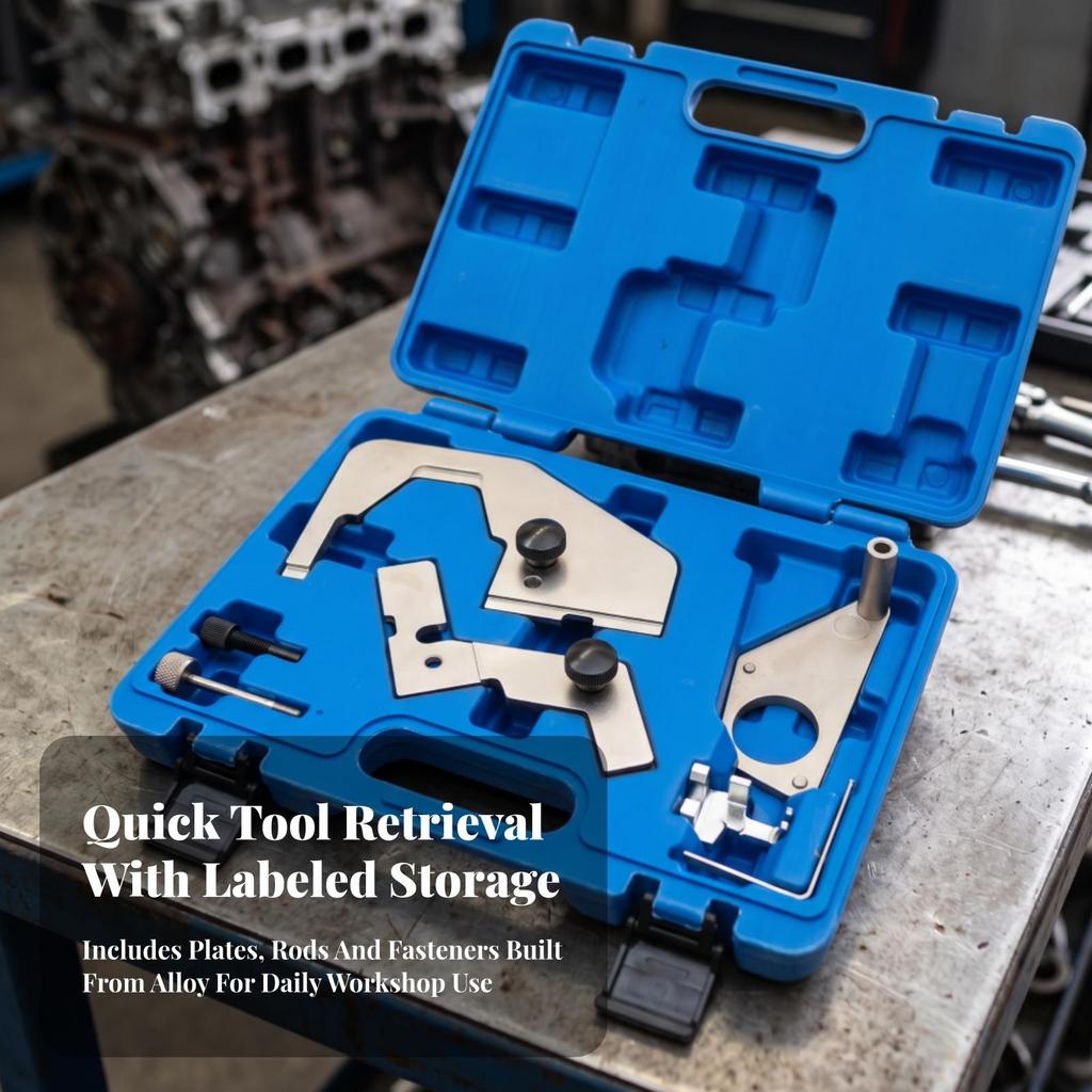 High Precision Engine Timing Tool Kit | Molded Interior Compartments, Set, for